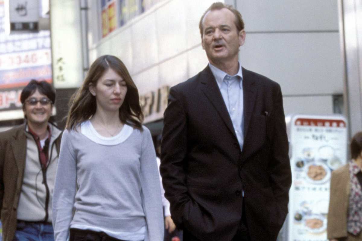 Sofia Coppola e Bill Murray sul set