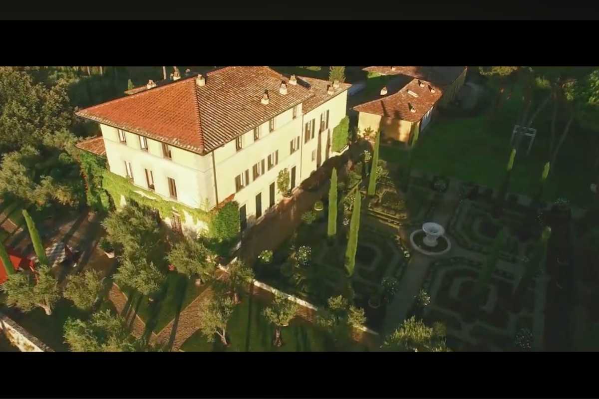 La villa di Sting vista dall'alto