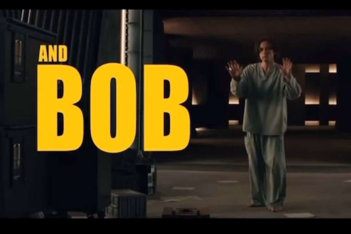 Lewis Pullman in una scena del film veste i panni di Bob