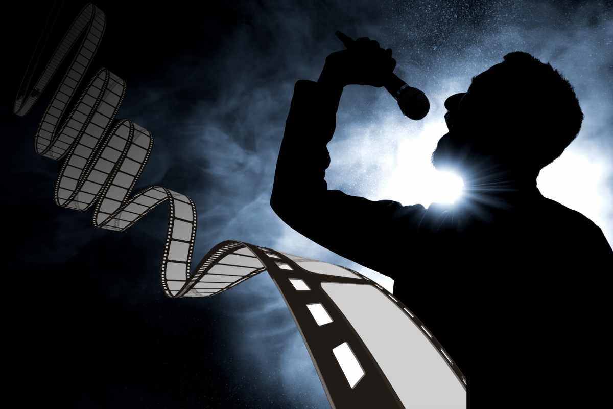 L'ombra di un cantante e la pellicola del cinema