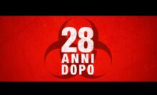 La scritta "28 anni dopo" su fondo rosso