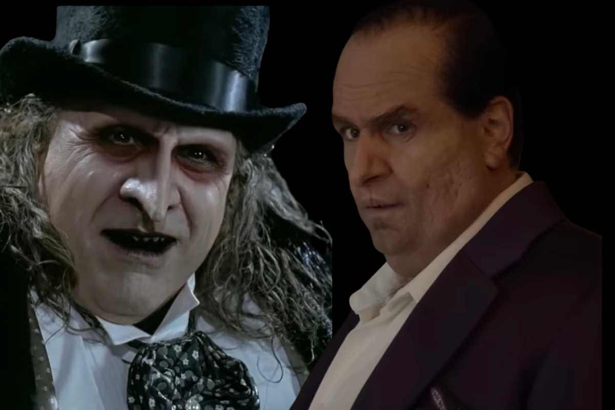I due Pinguini, DeVito a sinistra e Colin Farrell a destra