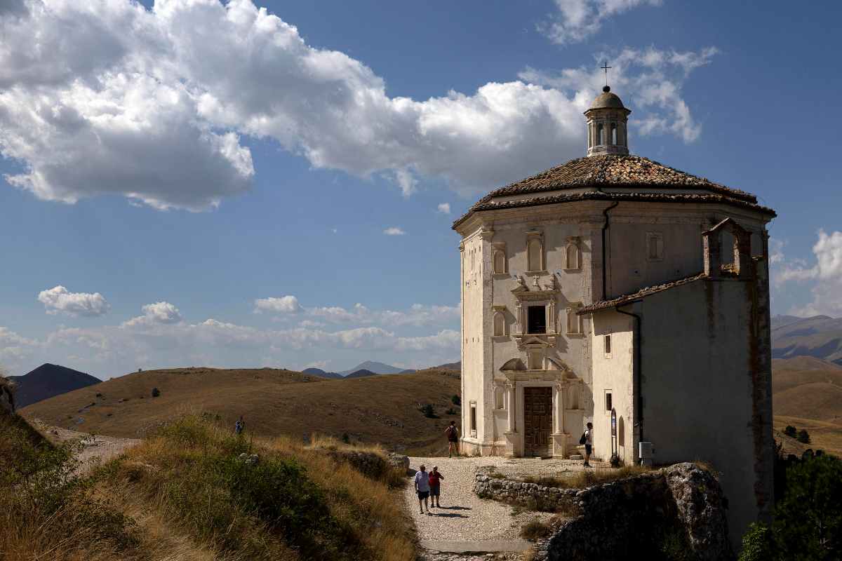 Una vista di Calascio