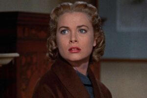 Grace Kelly in un frammento del film di Hitchcock "Il delitto perfetto"
