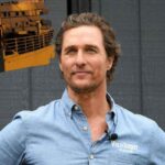 Matthew McConaughey e il Titanic in una nuvoletta accanto alla testa dell'attore