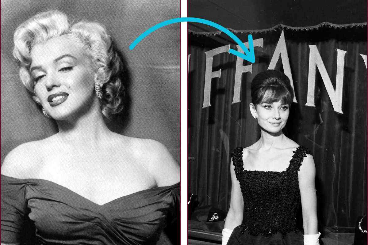 Marilyn Monroe e Audrey Hepburn