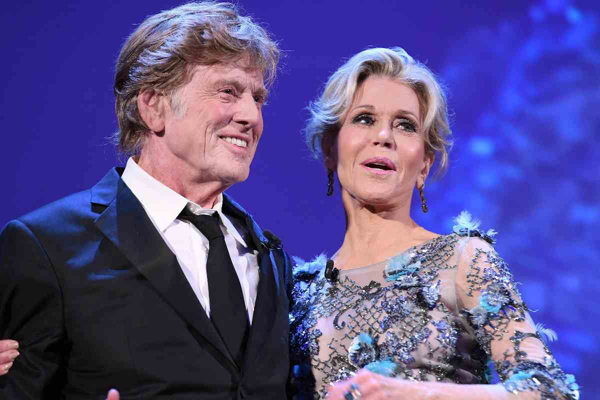 Robert Redford con la collega Jane Fonda