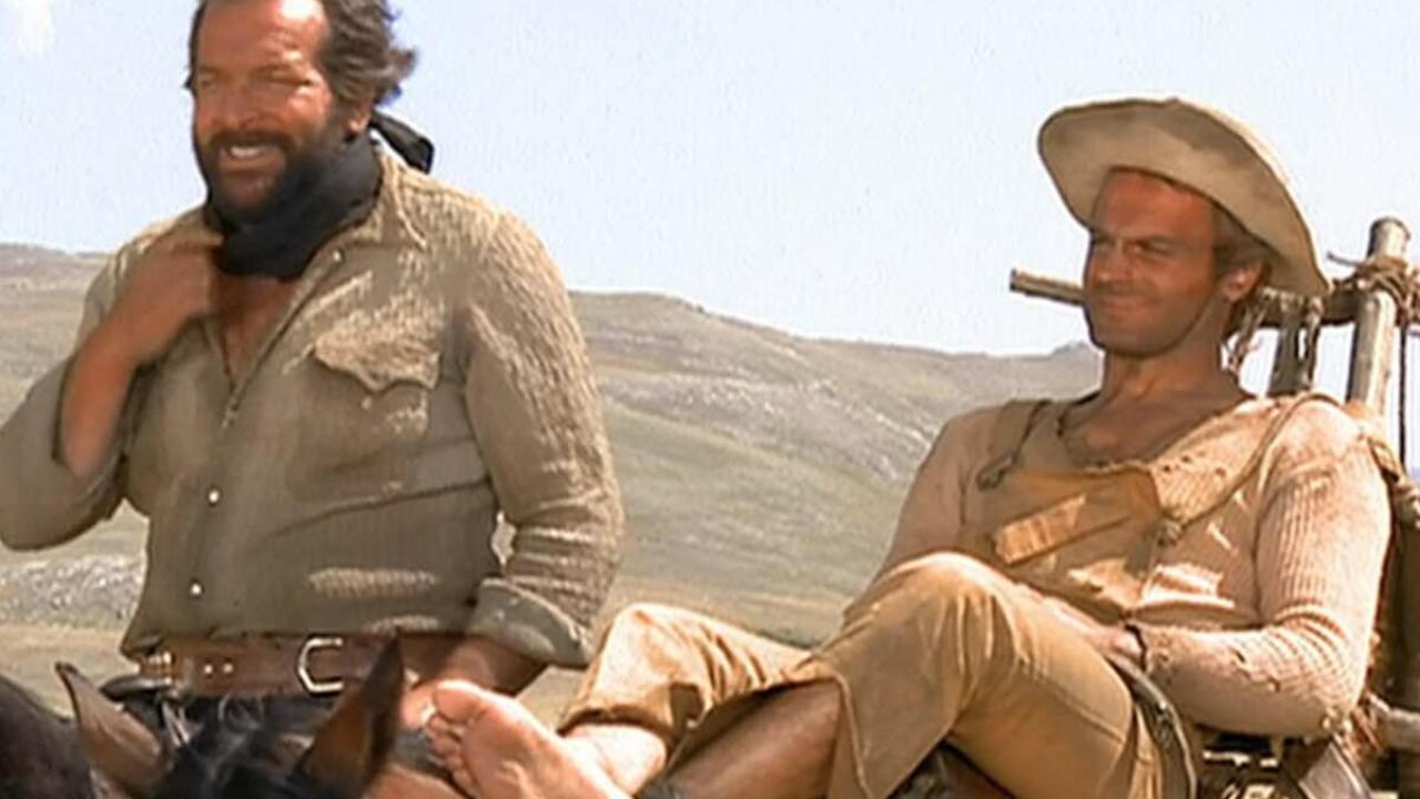 Maglietta Ufficiale Terence Hill & Bud Spencer - Quattro Mosche Per Un Halleluja, Colore Marrone, Taglia XL - 4
