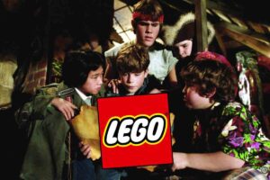 I Goonies fotogramma e logo LEGO