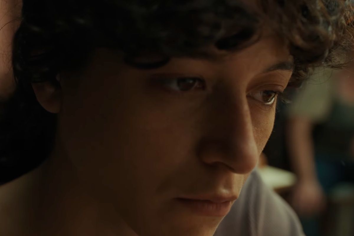 Un primo piano dell'attrice del film Belen