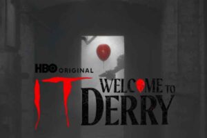 Il palloncino rosso di IT e la scritta 'It welcome to Derry'