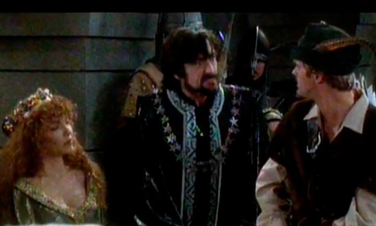 Tre protagonisti del film Robin Hood Un uomo in calzamaglia