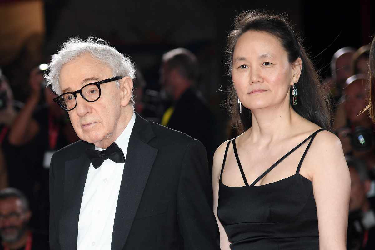 Woody Allen con la moglie