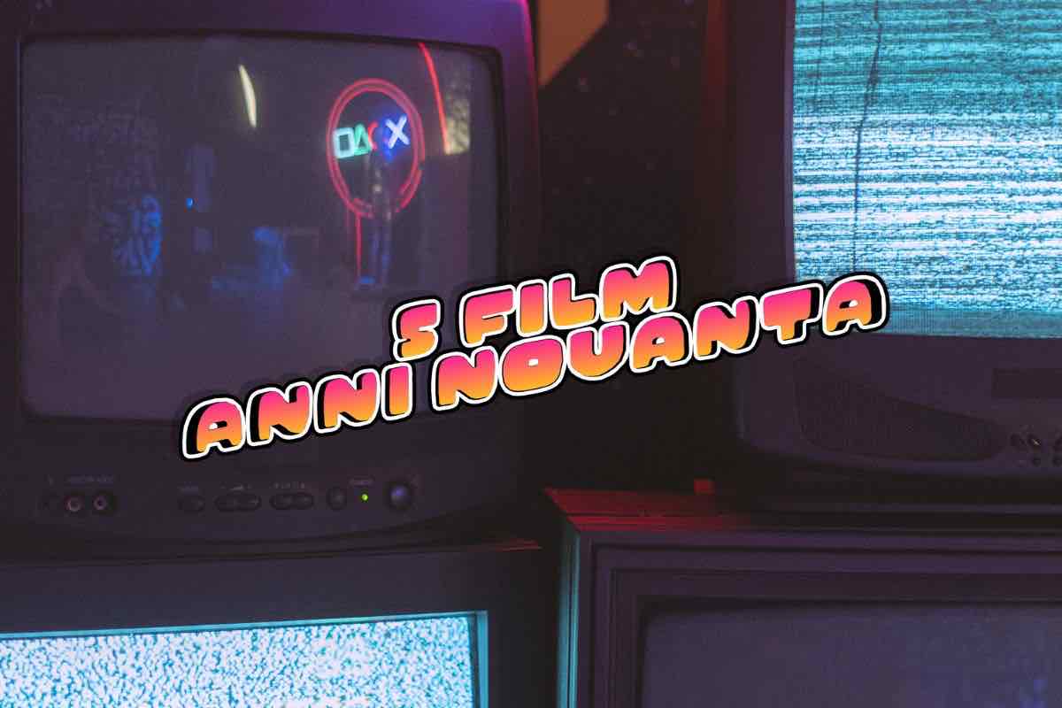 Televisioni e scritta "5 film anni novanta"