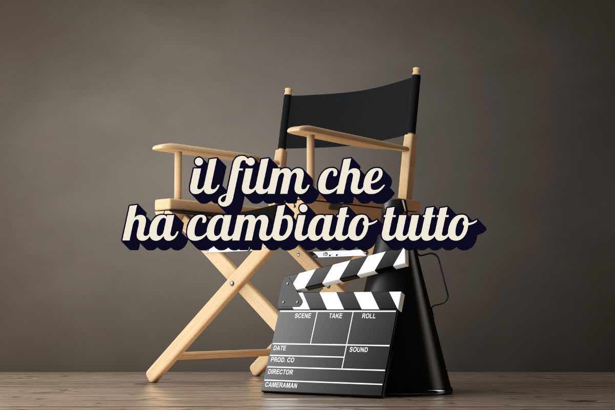 Sedia regista, ciak e scritta "il film che ha cambiato tutto"