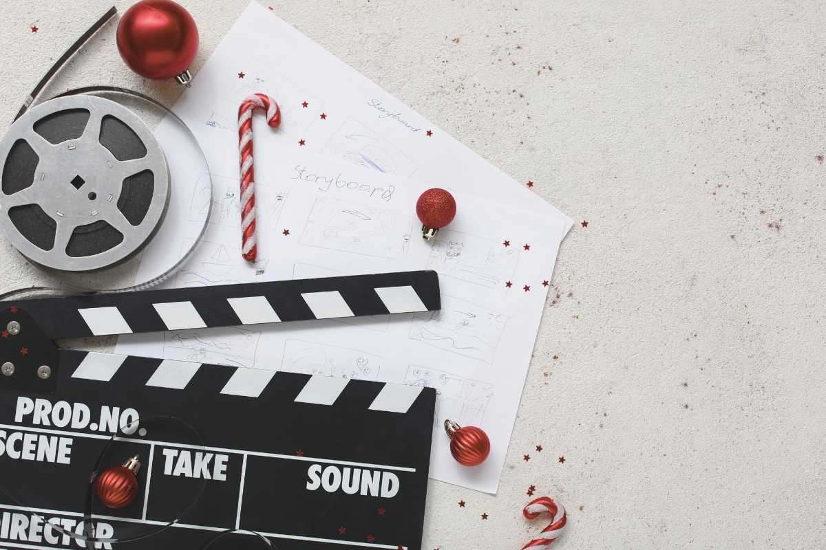 Ciak con decorazione natalizie