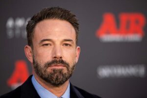 Ben Affleck in posa per i fotografi