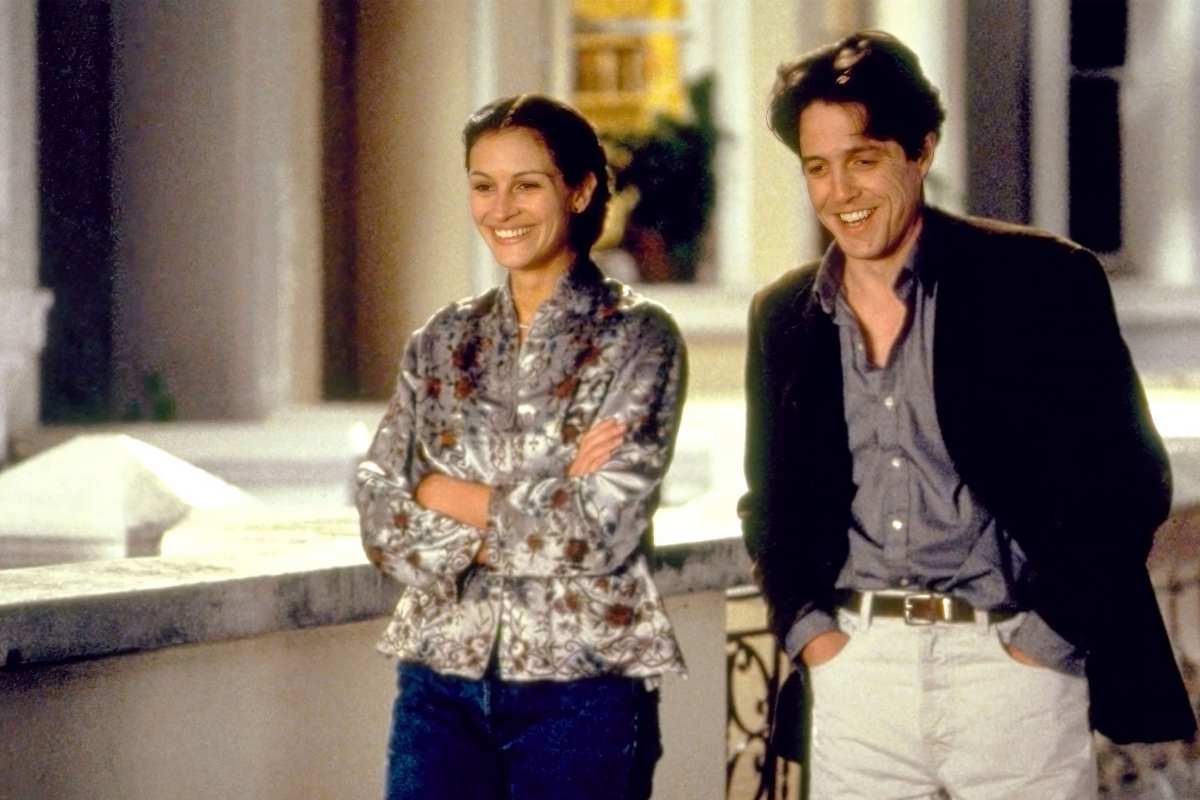 Julia Roberts e Hugh Grant in una scena di Notting Hill