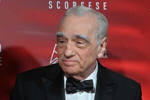 Primo piano del regista Martin Scorsese