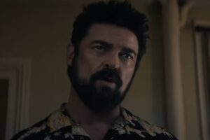 Primo piano di Butcher in The Boys