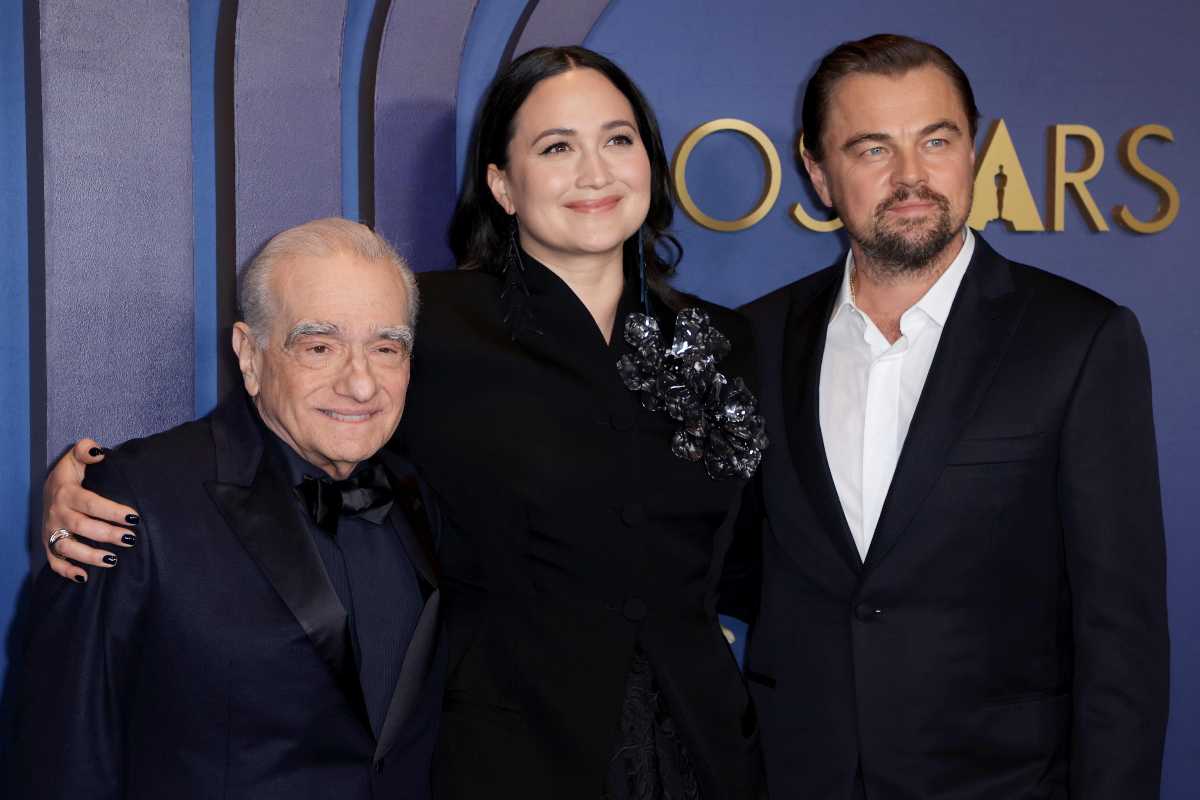 Martin Scorsese, Lily Gladstone e Leonardo DiCaprio