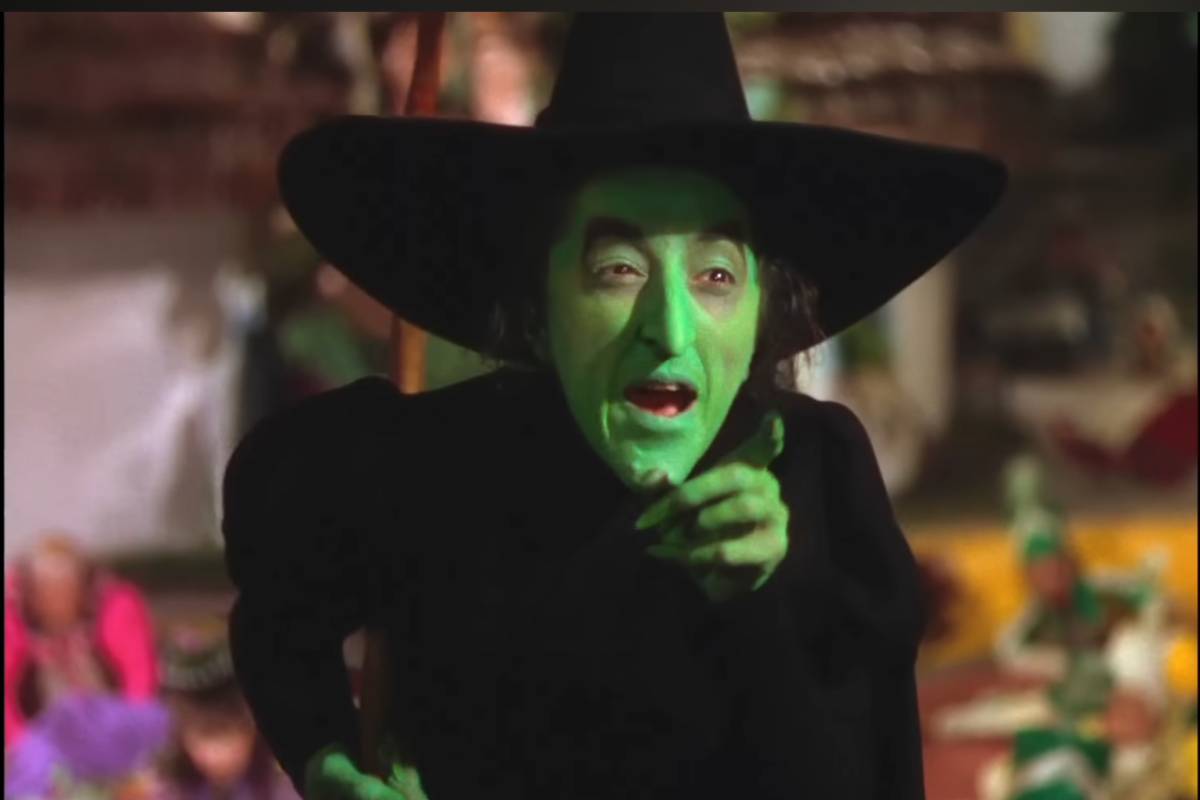 La strega dell'Ovest nel film Il mago di Oz