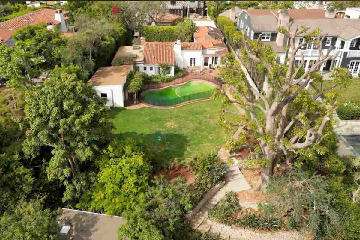 La casa di Marilyn Monroe vista dall'alto