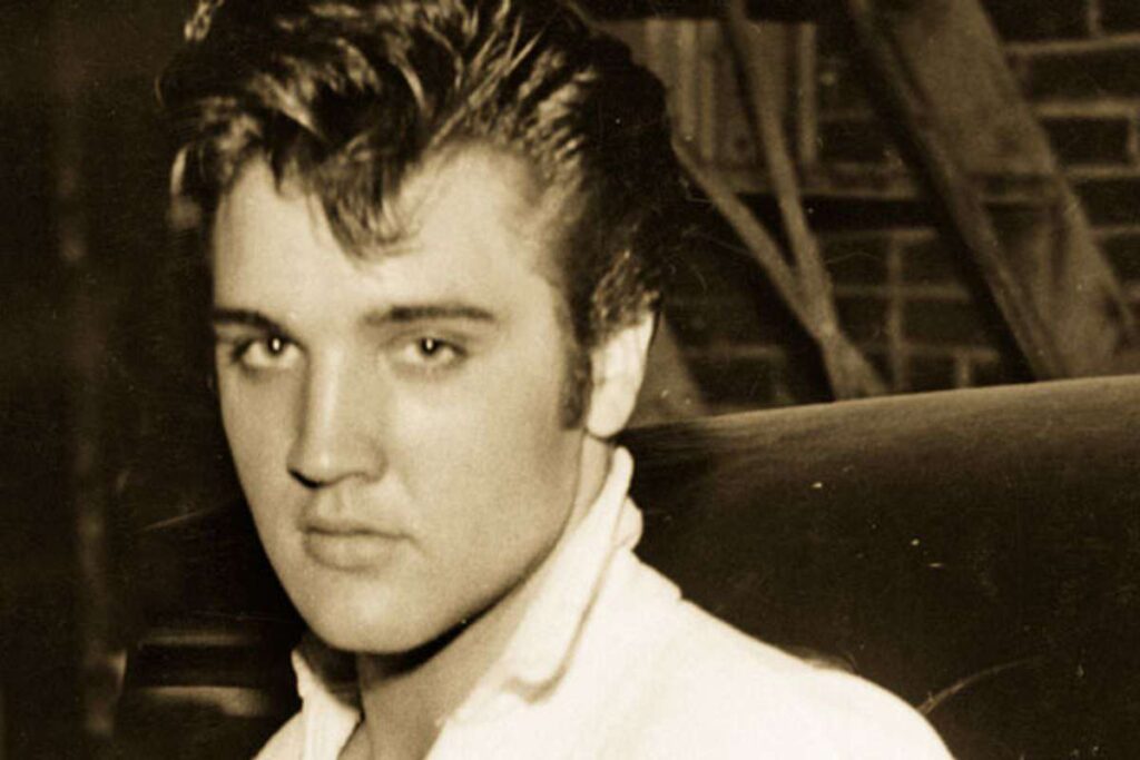 Primo piano di Elvis Presley