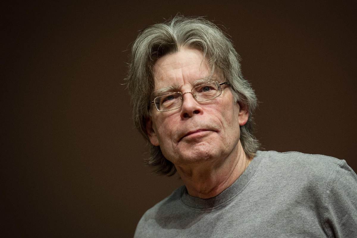 Primo piano dello scrittore Stephen King