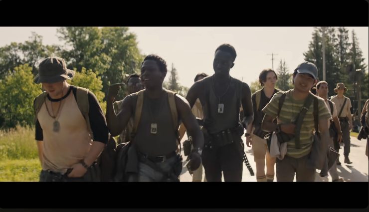 I protagonisti del film 'La lunga marcia' The Long Walk