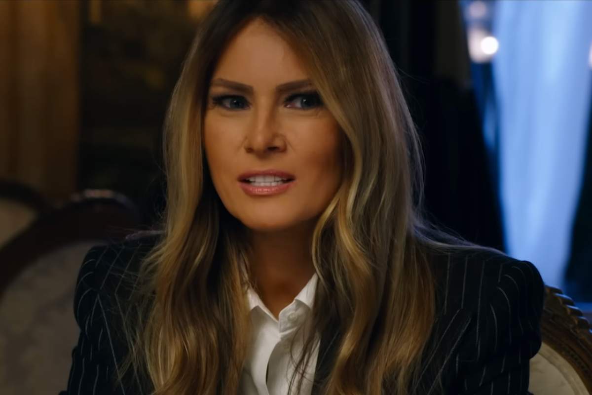 Primo piano di Melania Trump