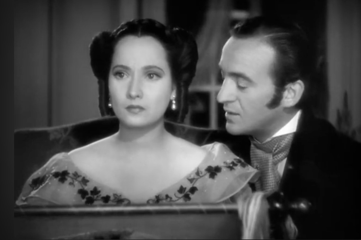 Merle Oberon e David Niven in Cime Tempestose