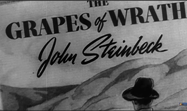 La copertina di The Grapes of Wrath