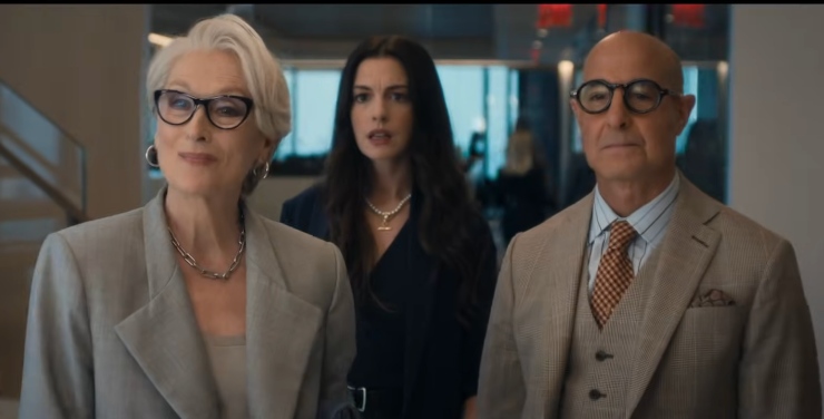 Meryl Streep, Stanley Tucci e Anne Hathaway insieme 