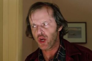 Jack Nicholson in una scena di Shining