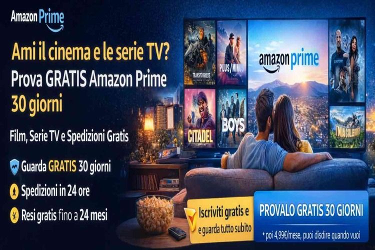 Prova Amazon Prime per 30 giorni