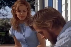 Ryan Gosling e Rachel MacAdams sul set del film 'Le pagine della nostra vita'.