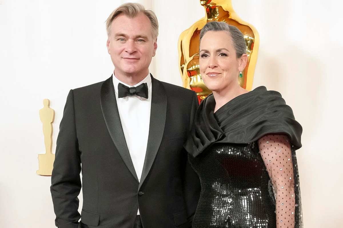 Nolan insieme alla moglie