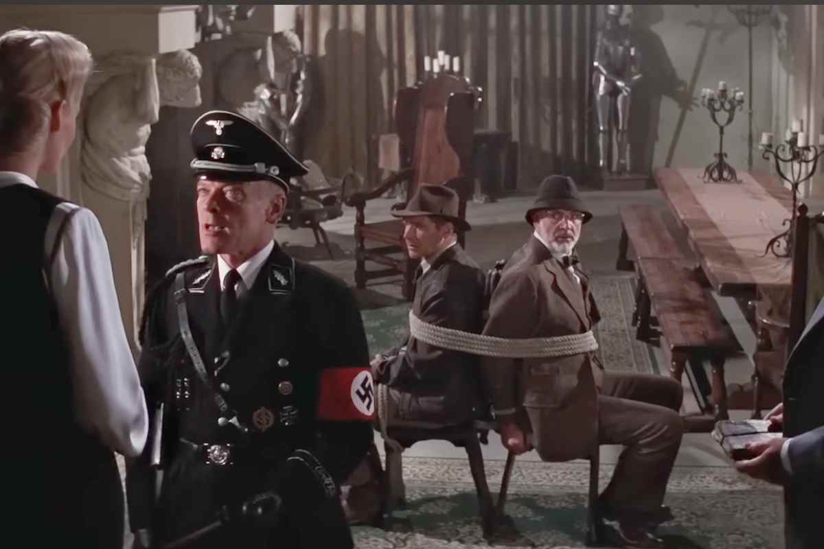 Harrison Ford e Sean Connery legati ad una sedia