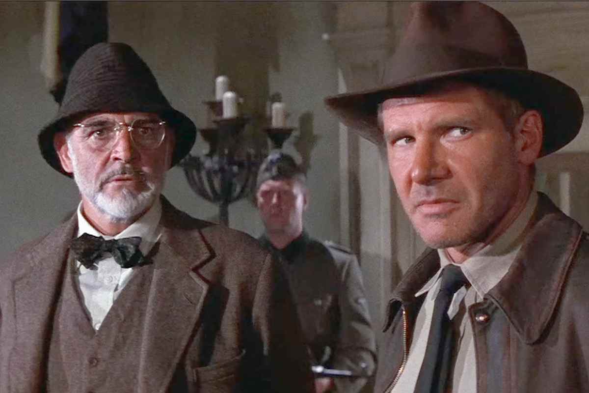Sean Connery e Harrison Ford nel film Indiana Jones e l'ultima crociata