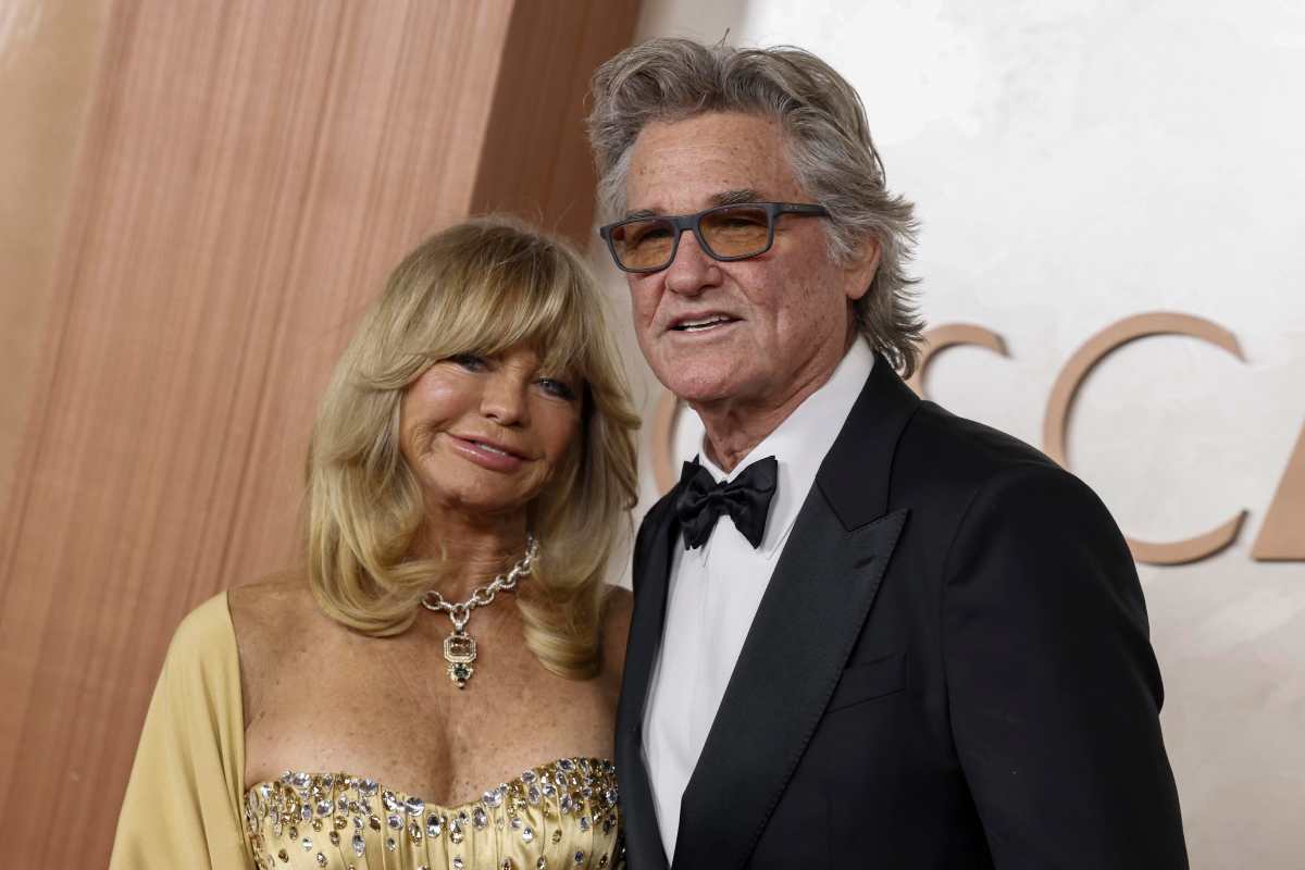 Kurt Rusell con la moglie