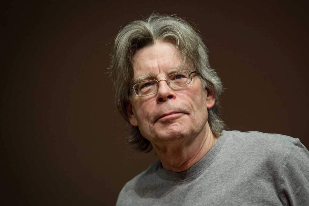 Primo piano dello scrittore Stephen King