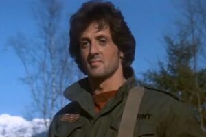 Sylvester Stallone nel film Rambo