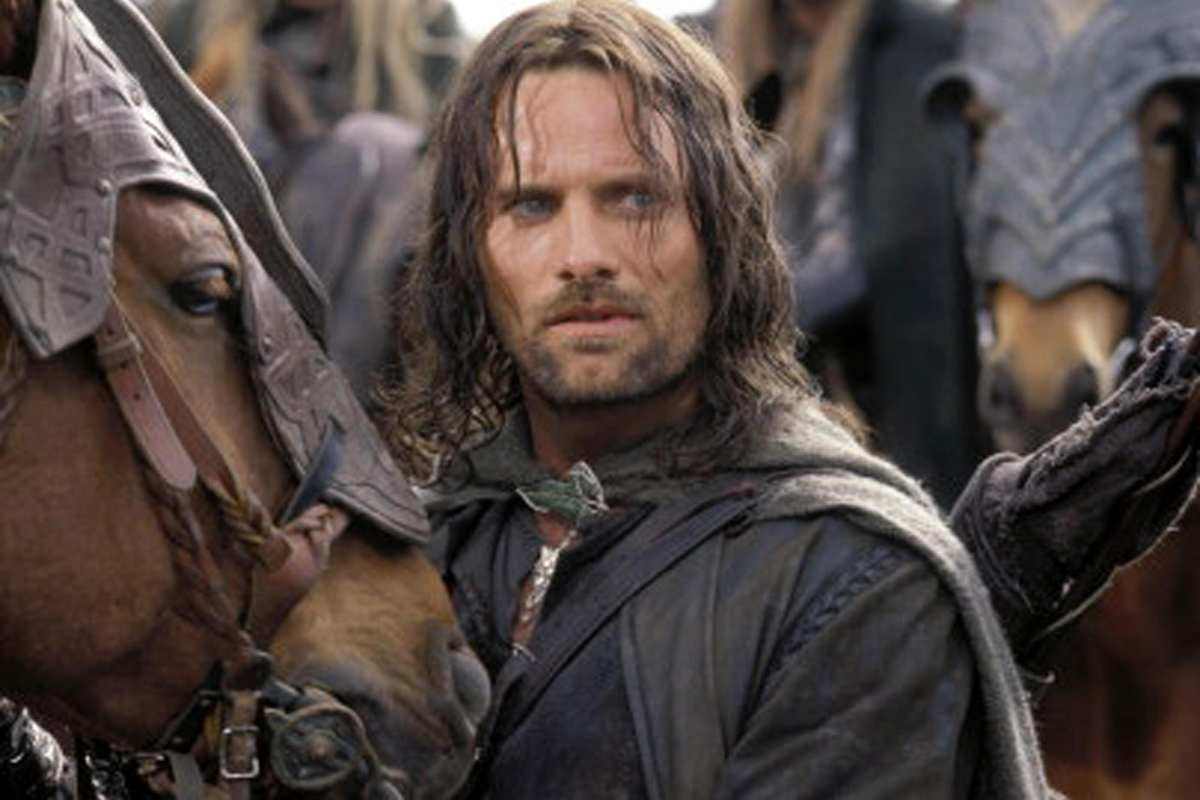 Viggo Mortensen nei panni di Aragorn ne Il signore degli anelli