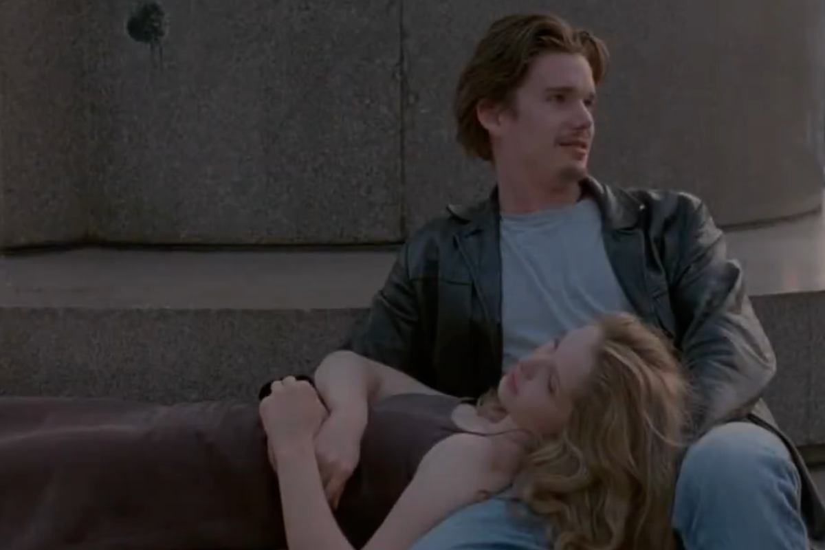 Ethan Hawke nei panni di Jesse e Julie Delpy: Céline