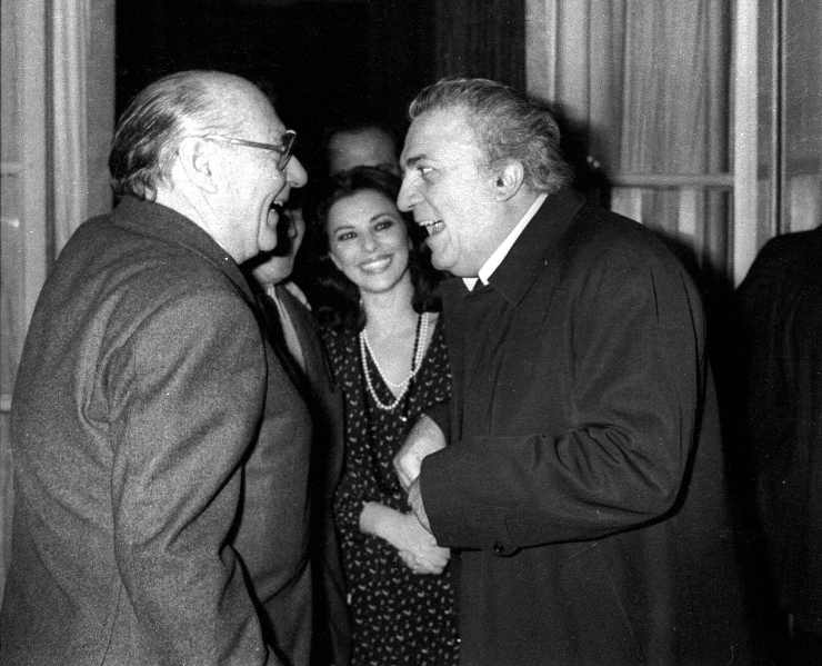 Roberto Rossellini e Federico Fellini