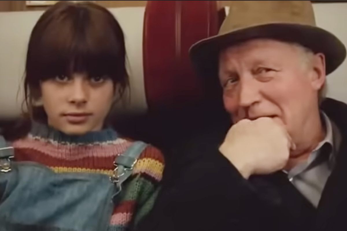 Nastassja Kinski e Hans Christian Blach in treno