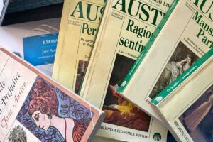Alcuni libri dell'autrice Jane Austen, da Orgoglio e pregiudizio a Emma