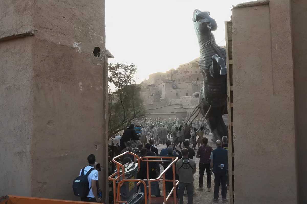 Uno scorcio con il cavallo di Troia di The Odyssey